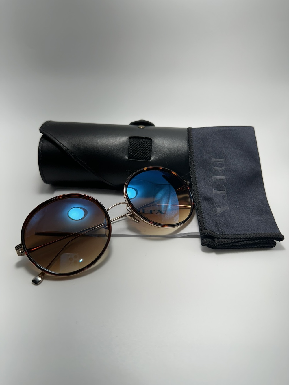 Dita FreeBird Sunglasses 21012-B-TRT-GLD 54MM New
